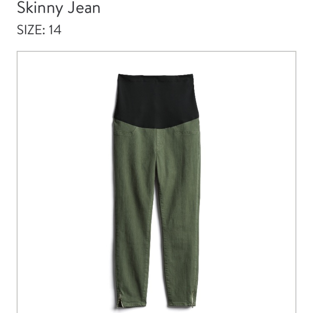 Maternity pant, zipper ankle size 14